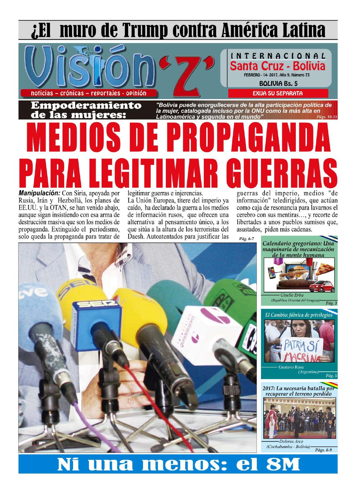 Portada de Edición N.° 73